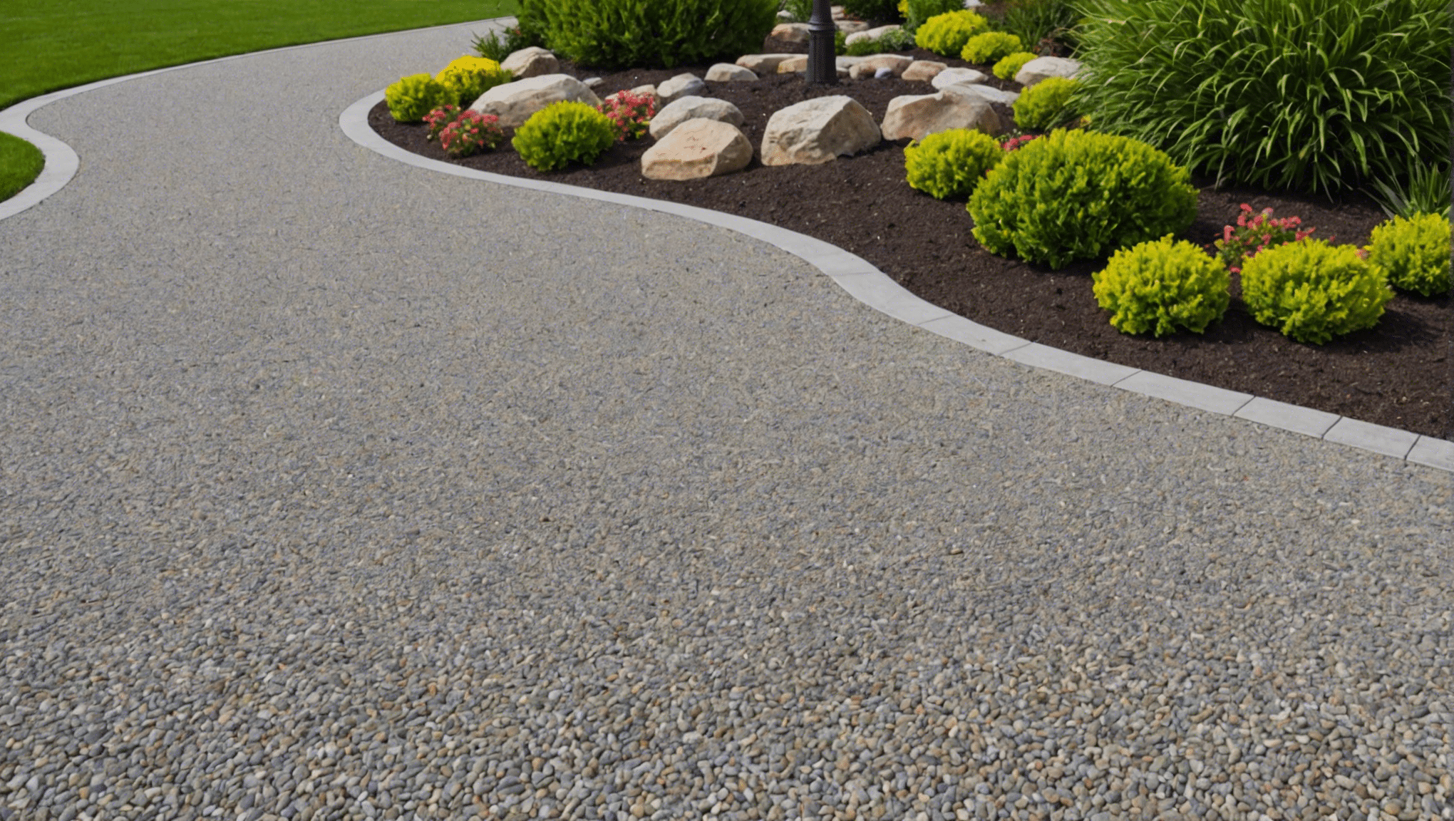 Béton imprimé entrée maison